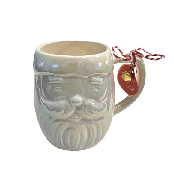 Anthropologie Merry Luster Santa Stoneware Coffee Tea Mug Cup New With Tags - Picture 2 of 6